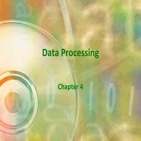 Chapter4 Data Processing