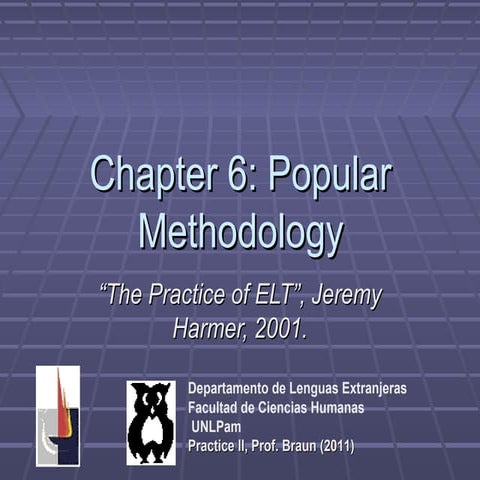 Chapter 6 popular methodology