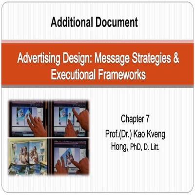 Chapter 7 advertising-design-message-strategies-executional-frameworks -addit...
