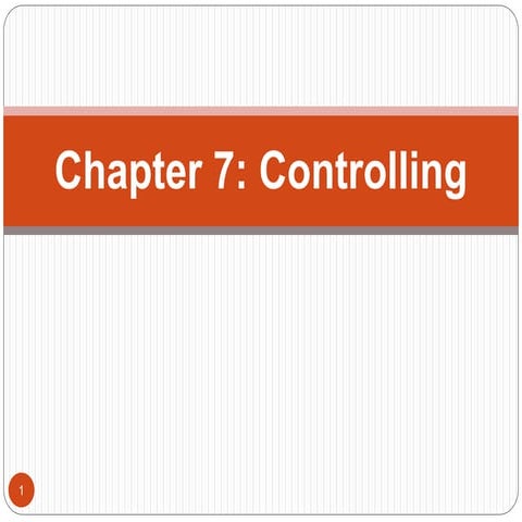 Principles of Management Controlling