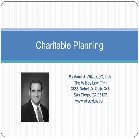 Charitable Planning