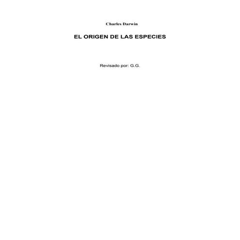 Charles darwin   el origen de las especies