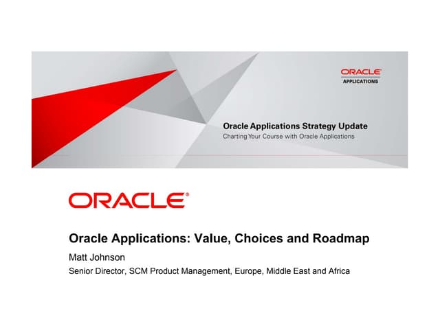 Applications Strategy Update