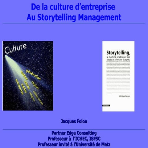 culture d'entreprise et storytelling