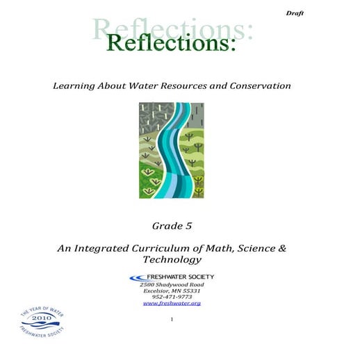 The Ripple Effect: Using Math, Science and Technology to Learn about Water Re...