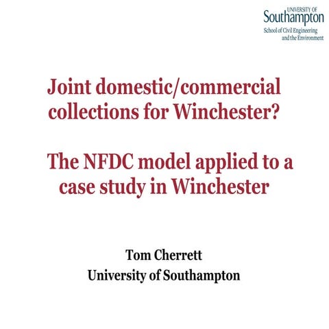 University of Southampton Case Study - Tom Cherritt
