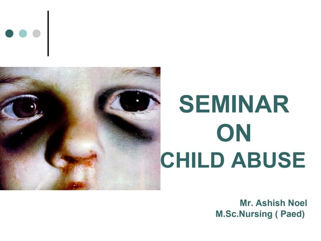 Child abuse ppt