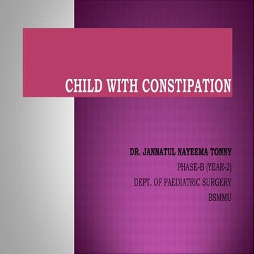 Child with Constipation