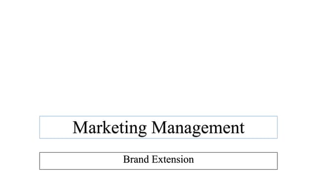 Brand Extension Final