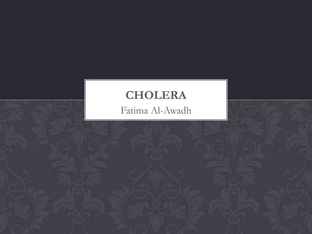Cholera