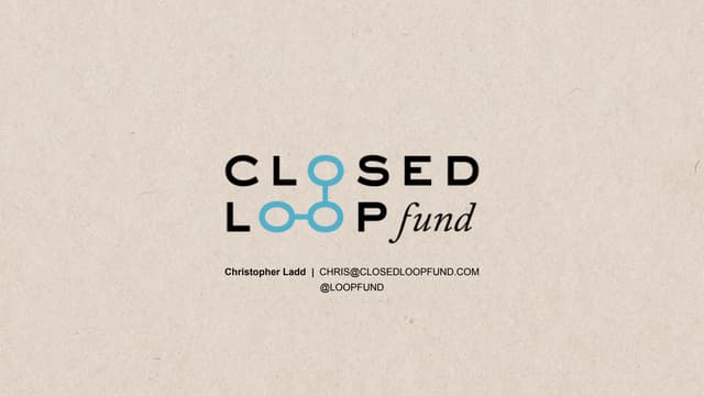 2015 Fall Conference: Closed Loop Fund Essentials
