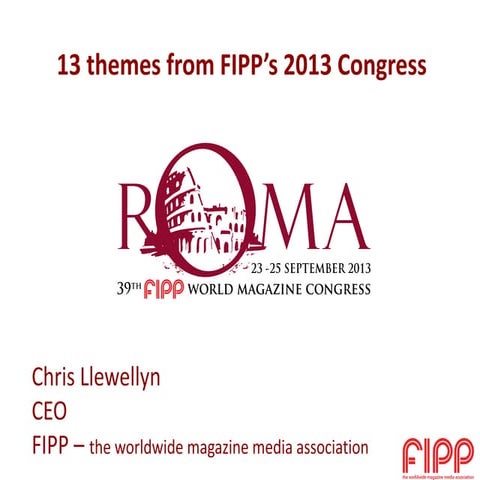 Chris Llewellyn - 5th Iberoamerican Magazine Media Conference