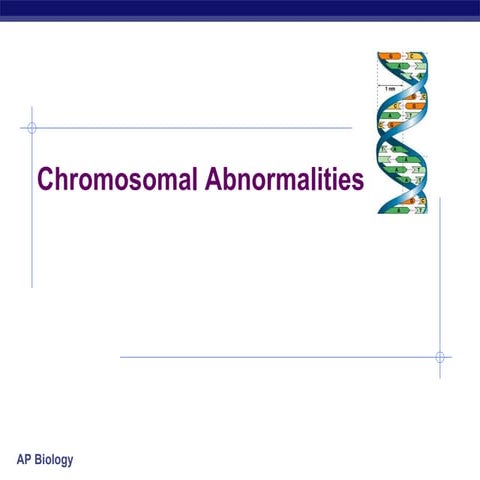 Chromosomal abnormalities