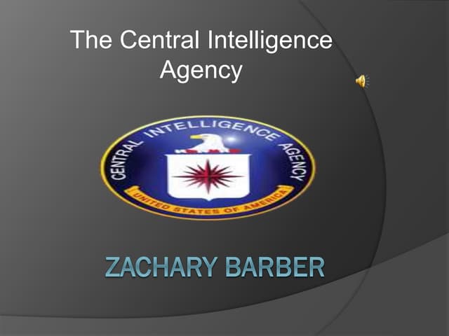 CIA power point Zach Barber