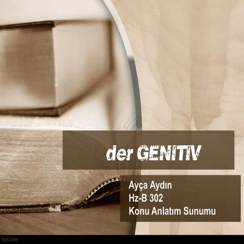 Presentation über dem Genitiv