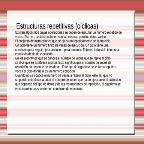 Ciclia y repititibas