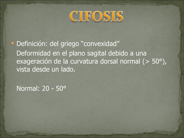 Cifosis