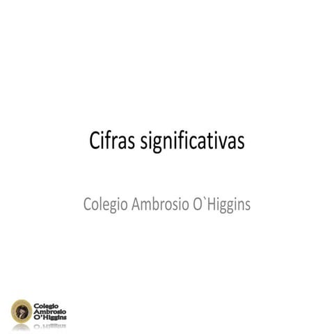 Cifras significativas