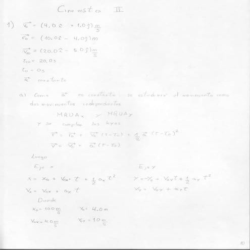 Cinematica II