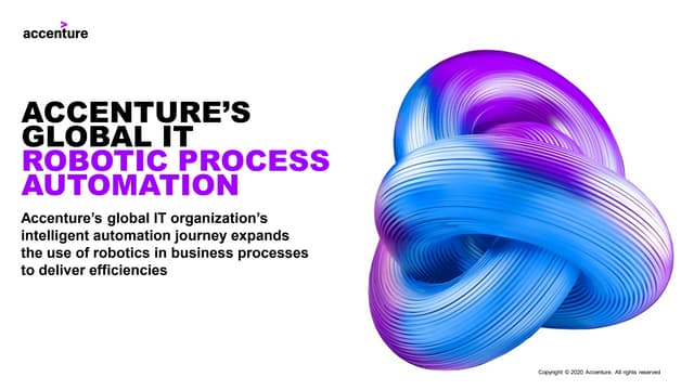 Robotic Process Automation | Accenture