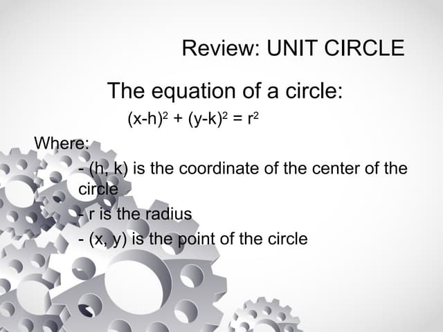 Trigonometry: Circular Functions