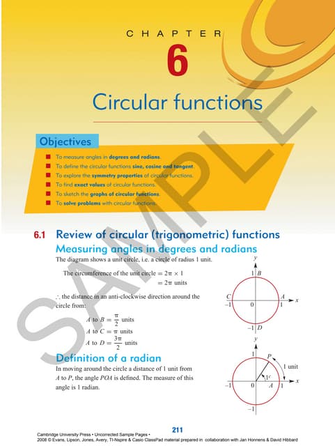 circular trigonometric functions and practice