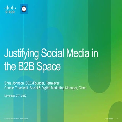 Cisco Shares Making the Case for B2B Social Media