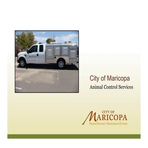 Maricopa Animal Control Presentation