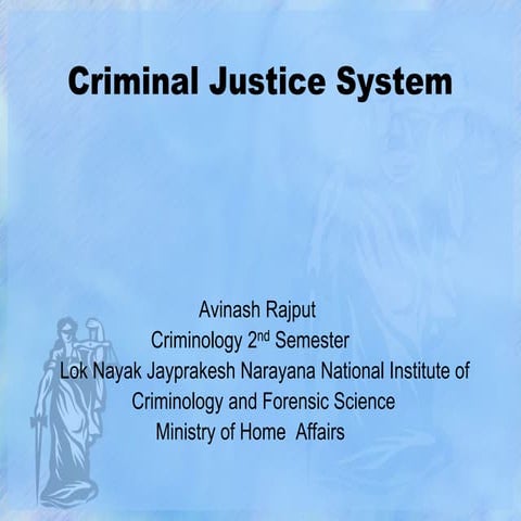 Criminal Justice System