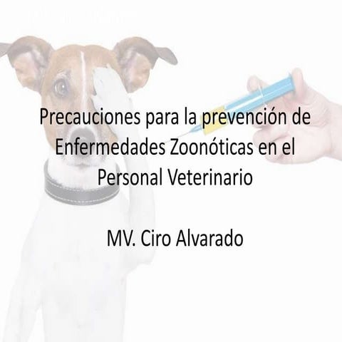 Precauciones para la prevención de enfermedades zoonoticas