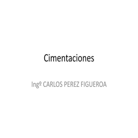 Clase nº 11 cimentaciones parte 1
