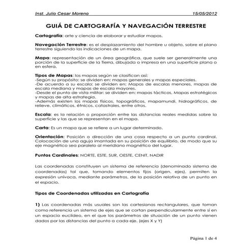 Clases de cartografia