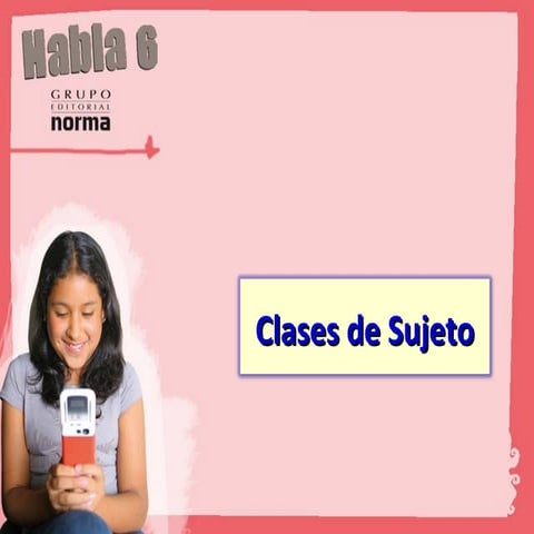 Clases de sujeto