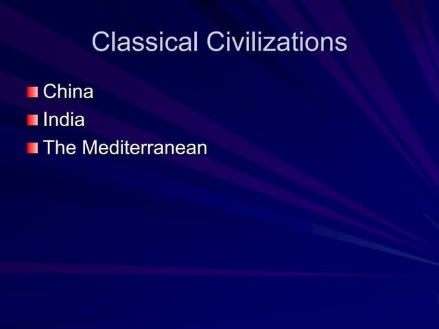Clasical civilizaions