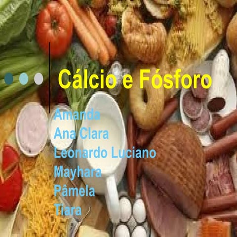 Cálcio e fósforo