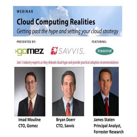 Cloud Computing Realities - Getting past the hype and setting your cloud stra...