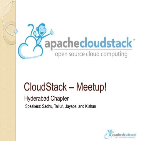 Apache CloudStack Hyderabad meetup-April 2014