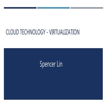Cloud Technology: Virtualization