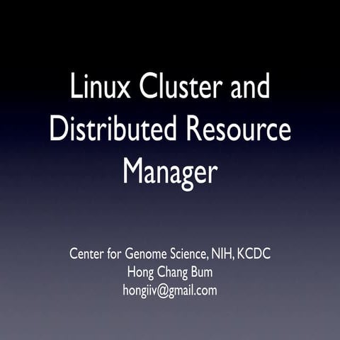 Cluster Drm