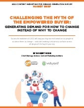 2022 Content Marketing for Demand Generation Survey: Market Brief
