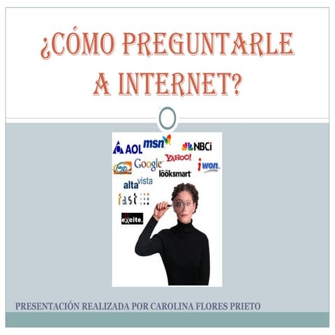 ¿Cómo preguntarle a Internet?