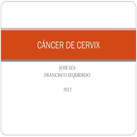 Cáncer de cervix
