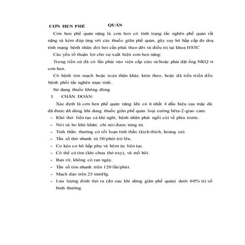 Cơn hen  phế quản