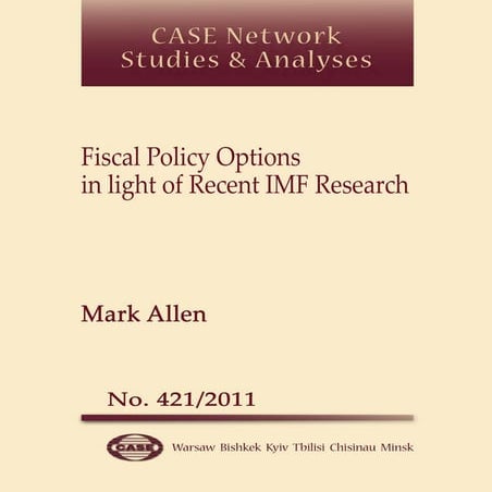 CASE Network Studies and Analyses 421 - Complementarities between barriers to...