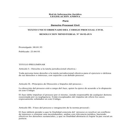 Codigo Procesal Civil