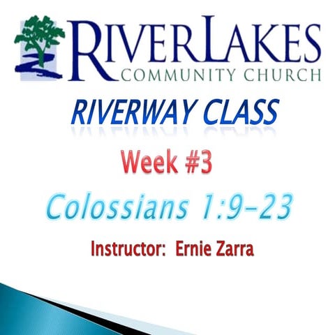 Colossians  Week #3