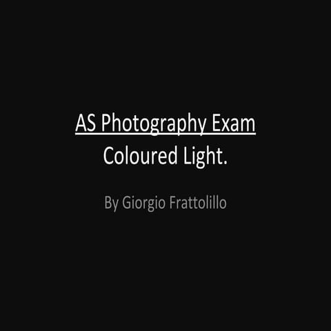 Coloured light exam 