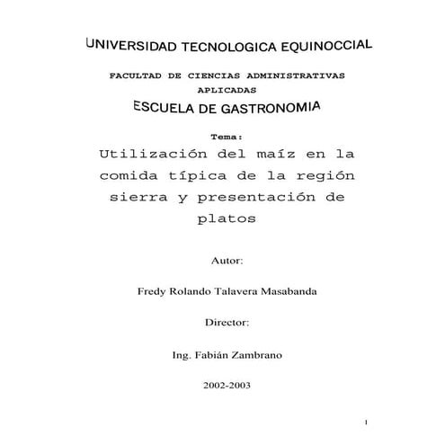 Comida serrana del ecuador