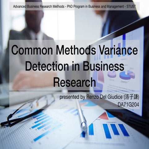 Common Method Variance Detection in Business Research 