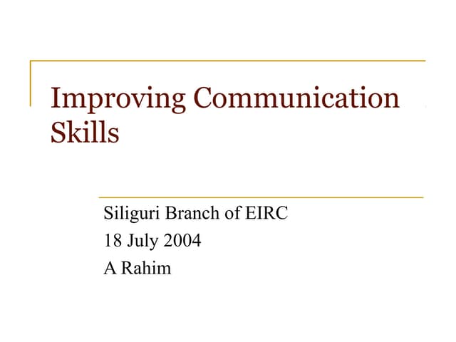 Communication skills-5083